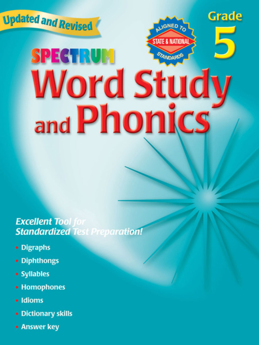 Title details for Spectrum Phonics, Grade 5 by Spectrum - Wait list